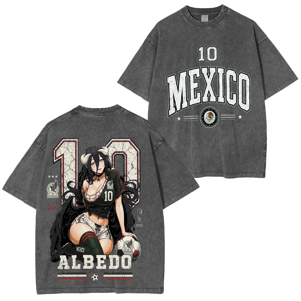 Overlord World Cup 6 202 Vintage Unisex  Washed T-Shirt