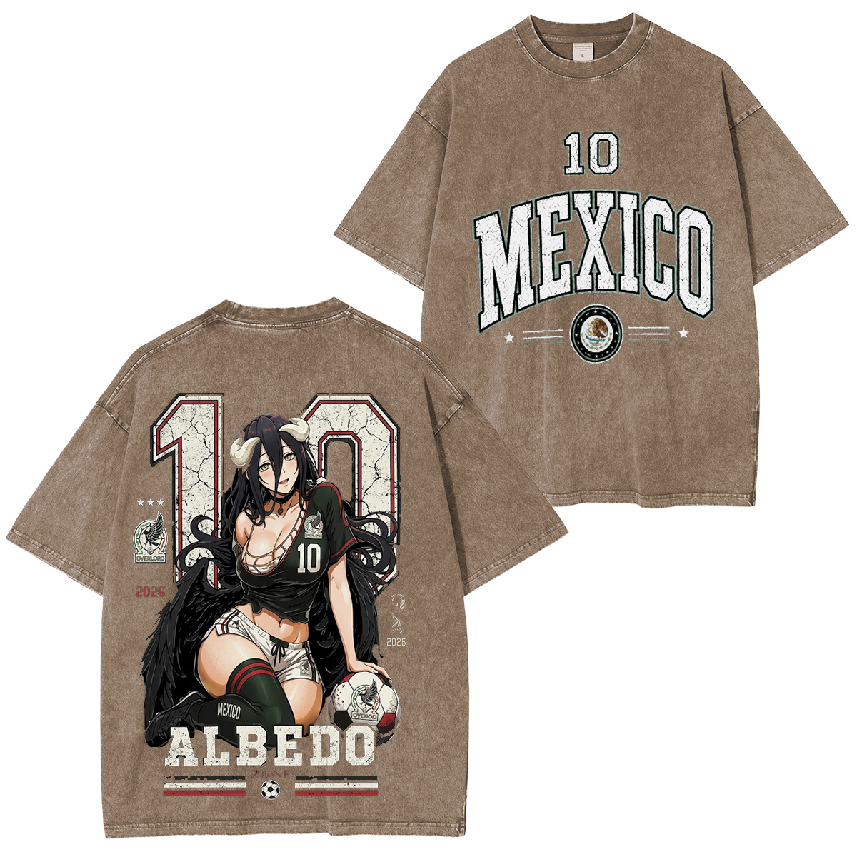 Overlord World Cup 6 202 Vintage Unisex  Washed T-Shirt