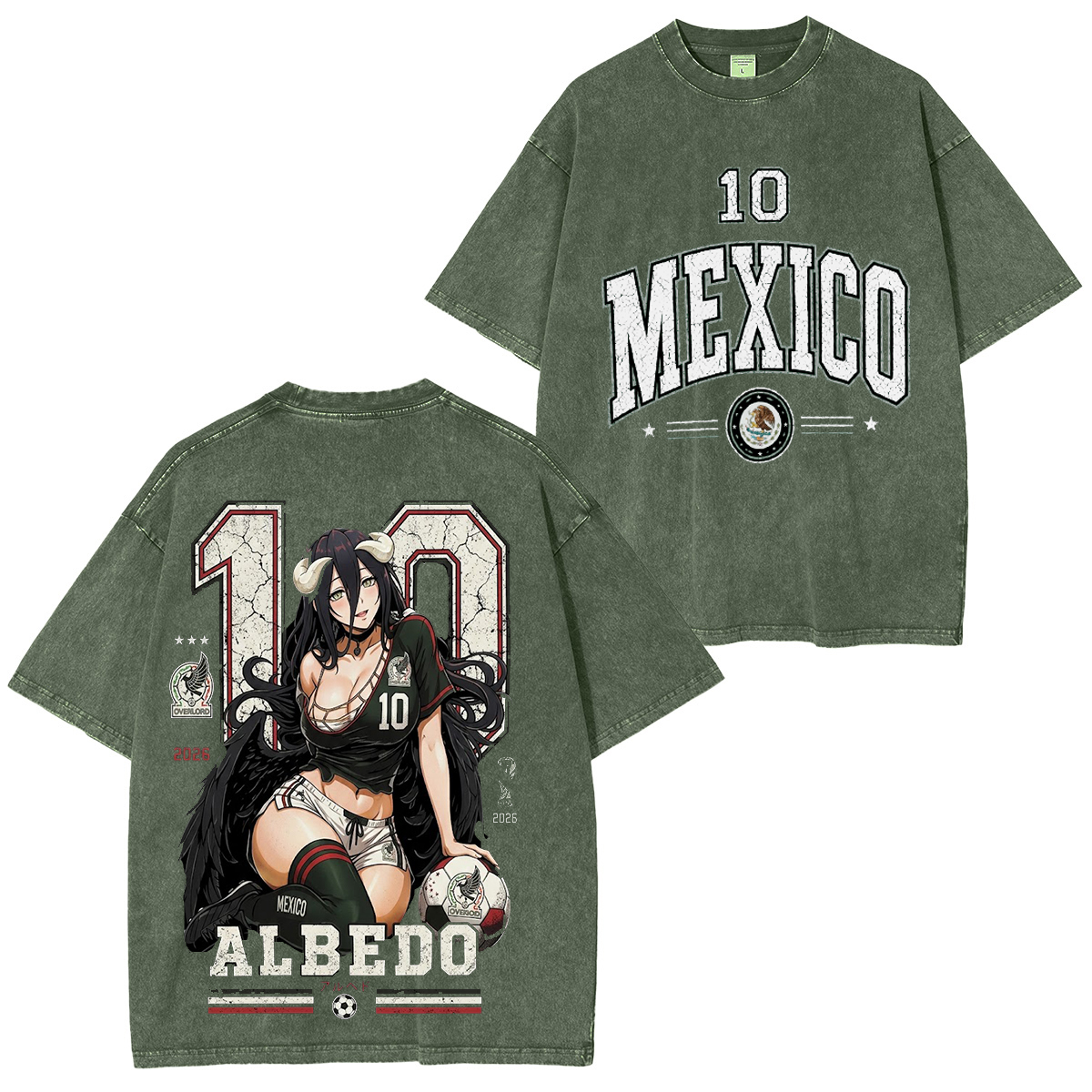 Overlord World Cup 6 202 Vintage Unisex  Washed T-Shirt