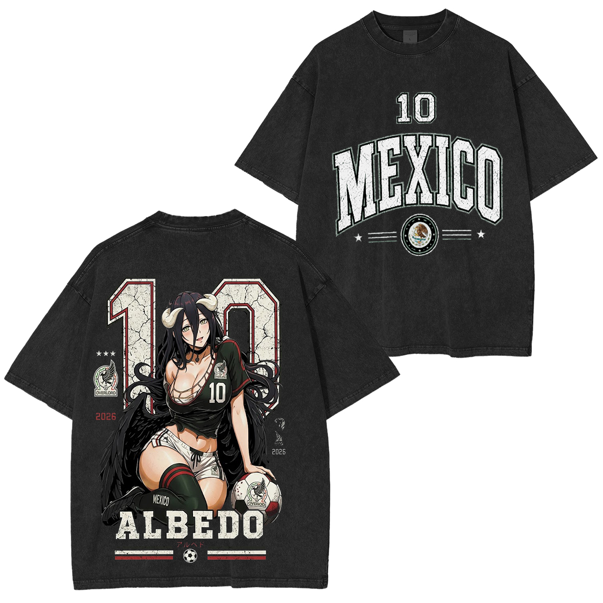 Overlord World Cup 6 202 Vintage Unisex  Washed T-Shirt
