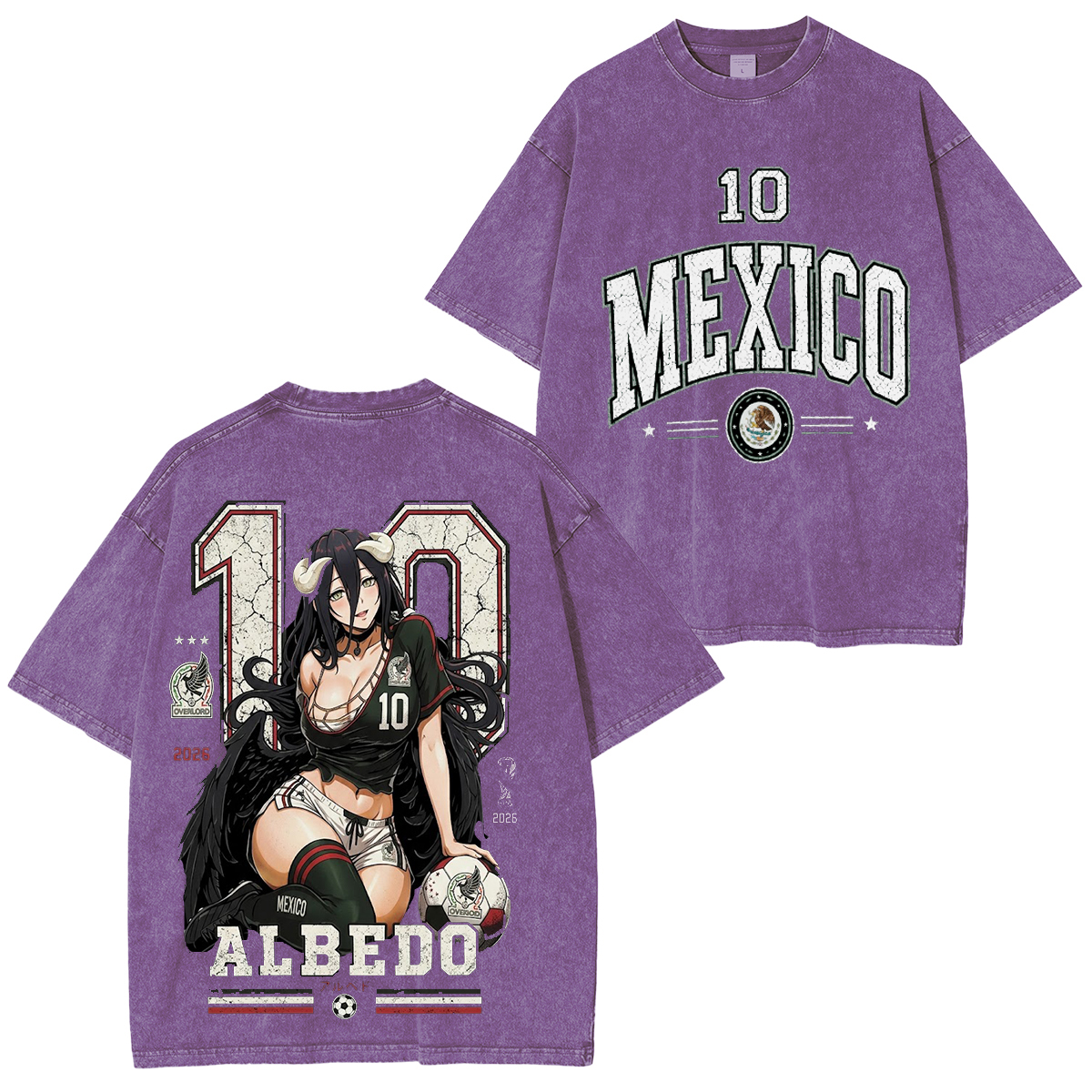 Overlord World Cup 6 202 Vintage Unisex  Washed T-Shirt