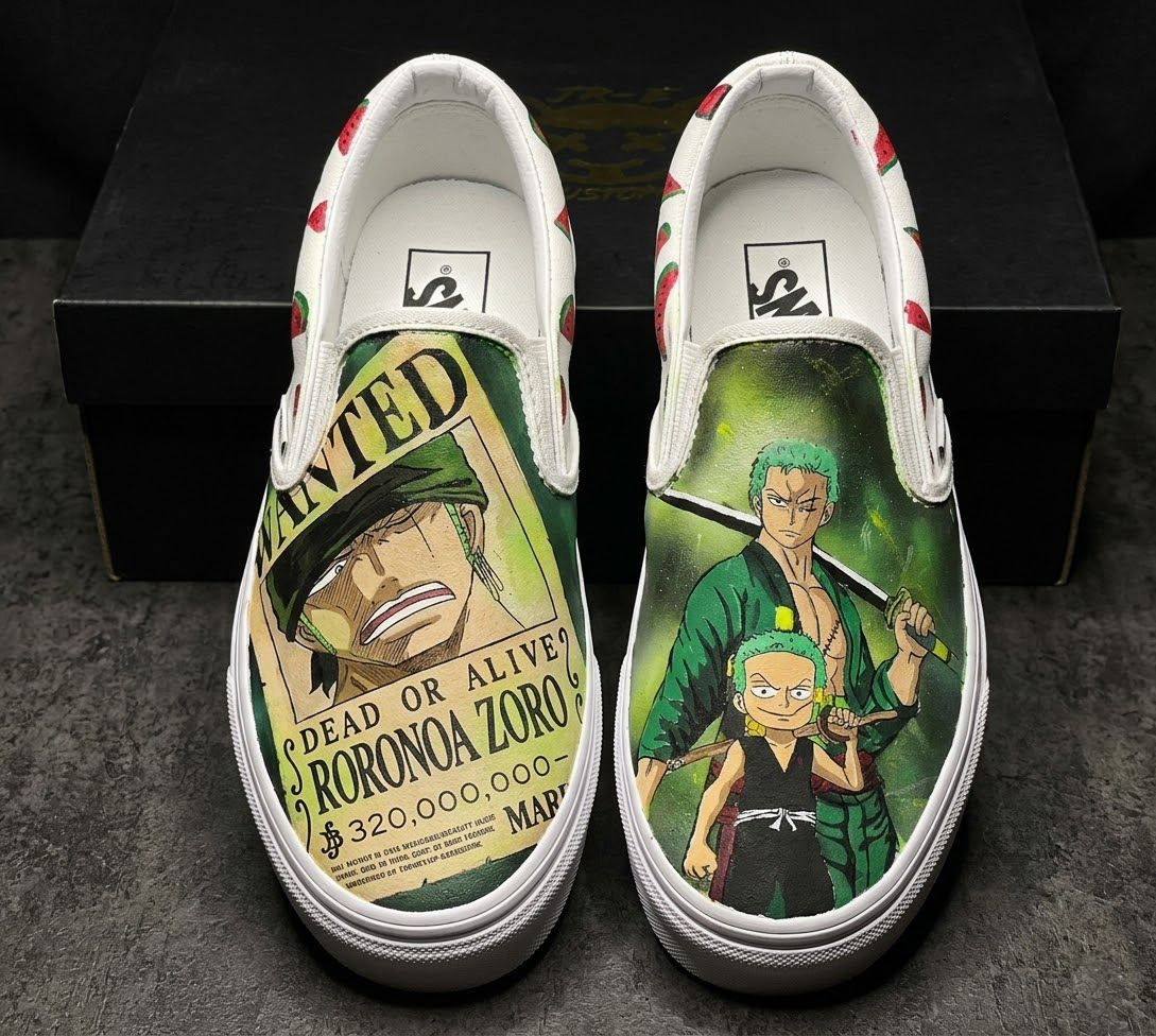 One Piece Roronoa Zoro Vans