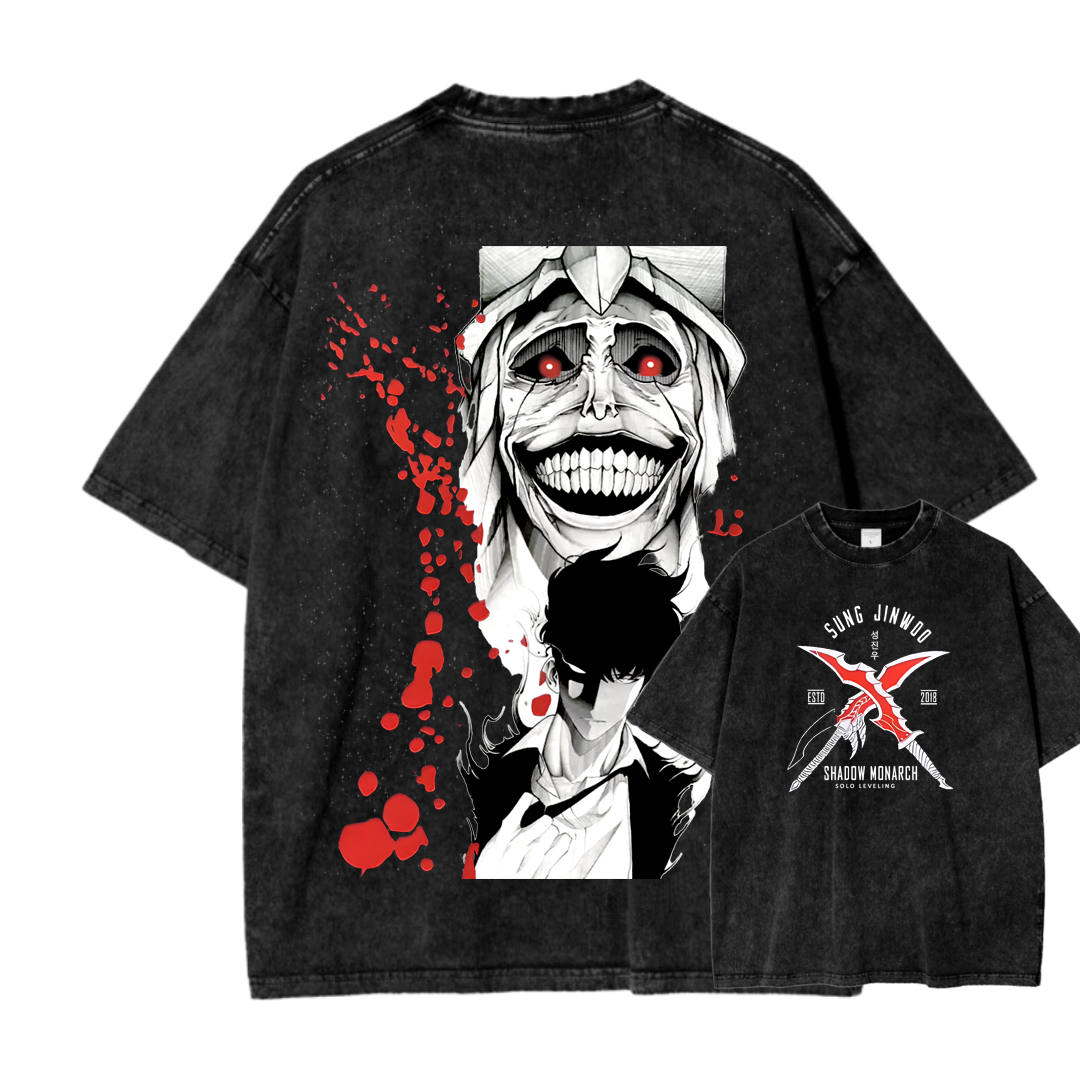 Solo Leveling Unisex Fit Washed T-Shirt