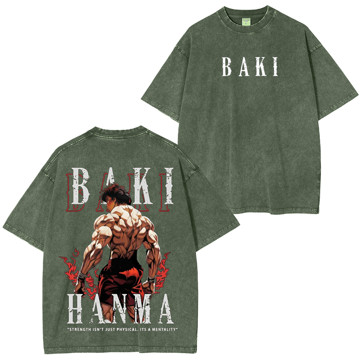 Baki Hanma Vintage Washed T-shirt/Crewneck/Hoodie