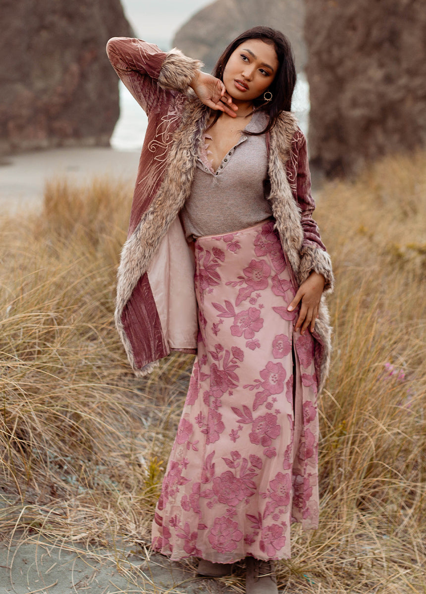 Allurah Skirt in Raisin-My Prom Time