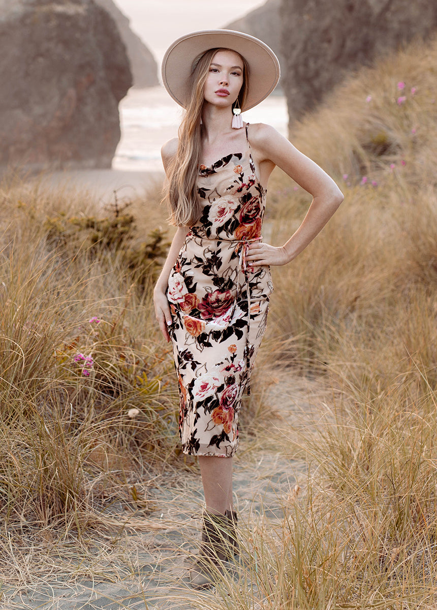 Amanda Dress in Cream-My Prom Time