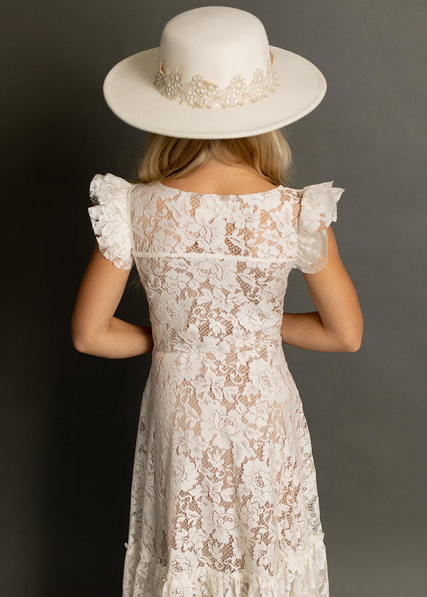 Angie Dress in Cream-My Prom Time