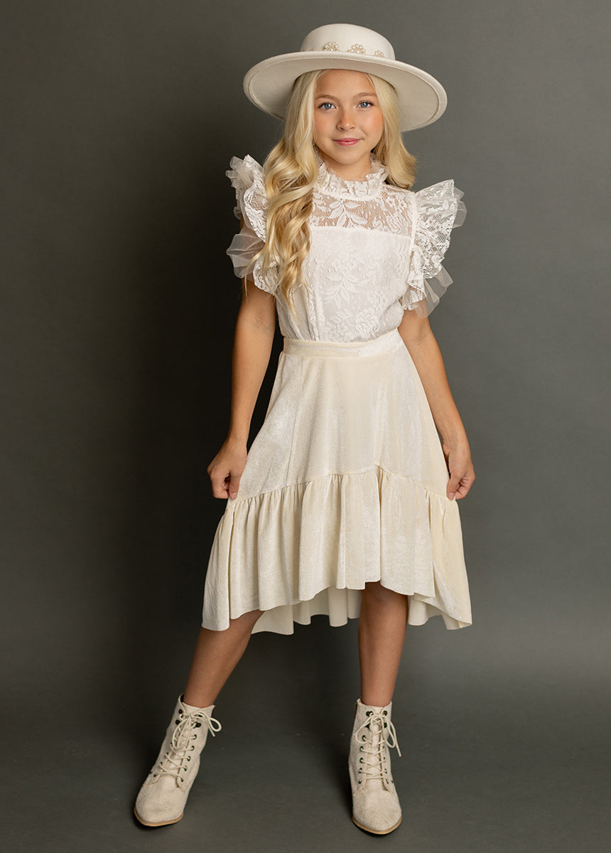 Anouk Top in Cream Lace-My Prom Time