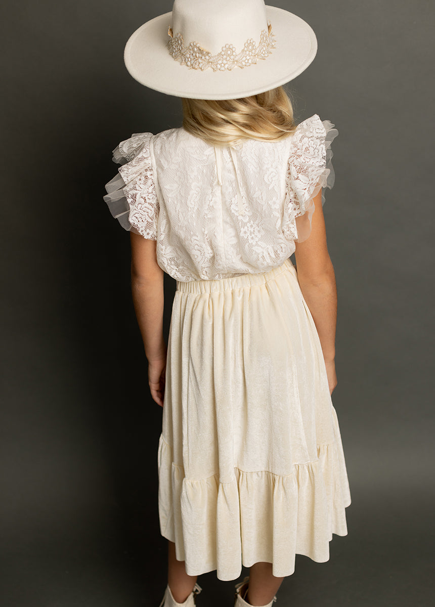 Ina Skirt in Cream-My Prom Time