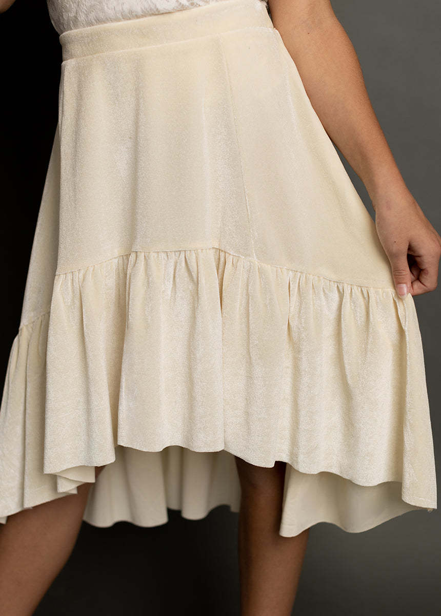 Ina Skirt in Cream-My Prom Time