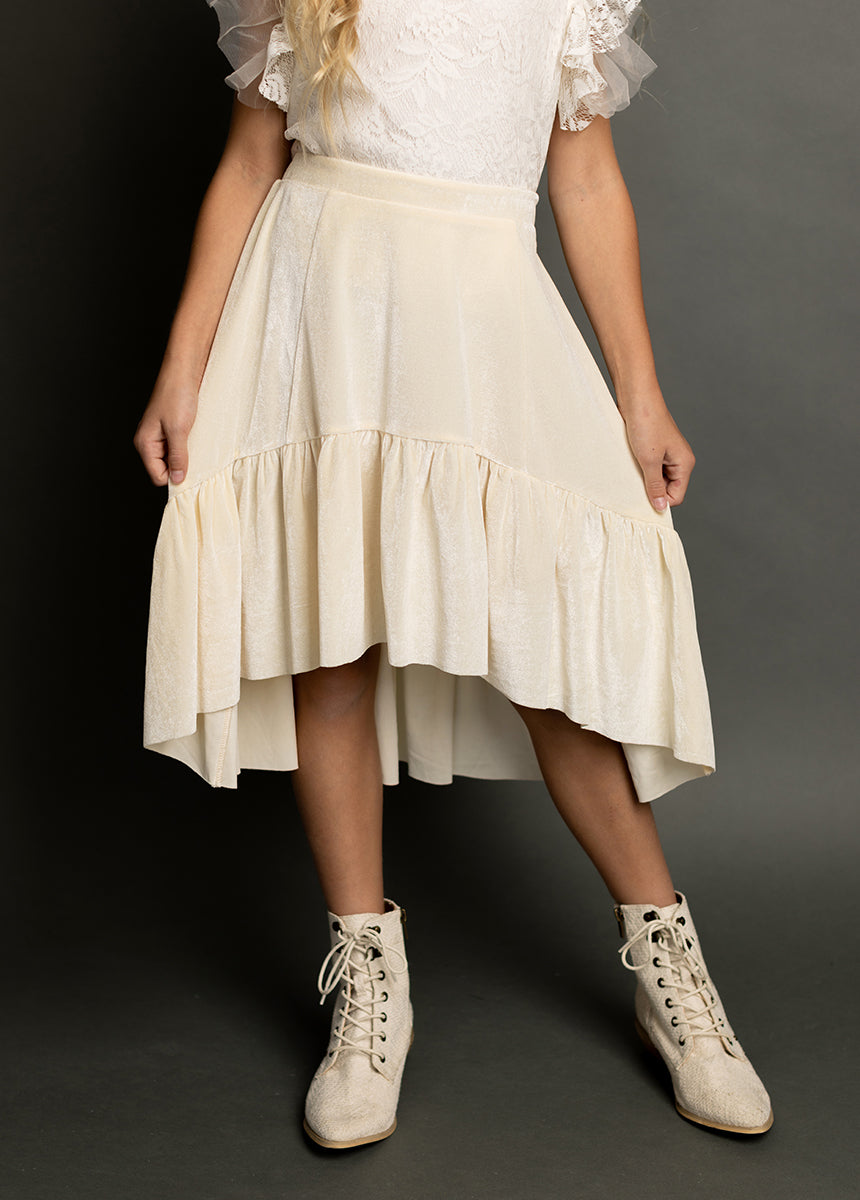 Ina Skirt in Cream-My Prom Time