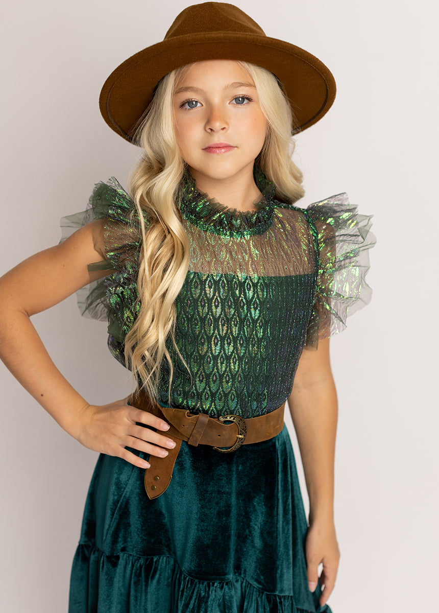 Anouk Top in Oil Slick Lace-My Prom Time