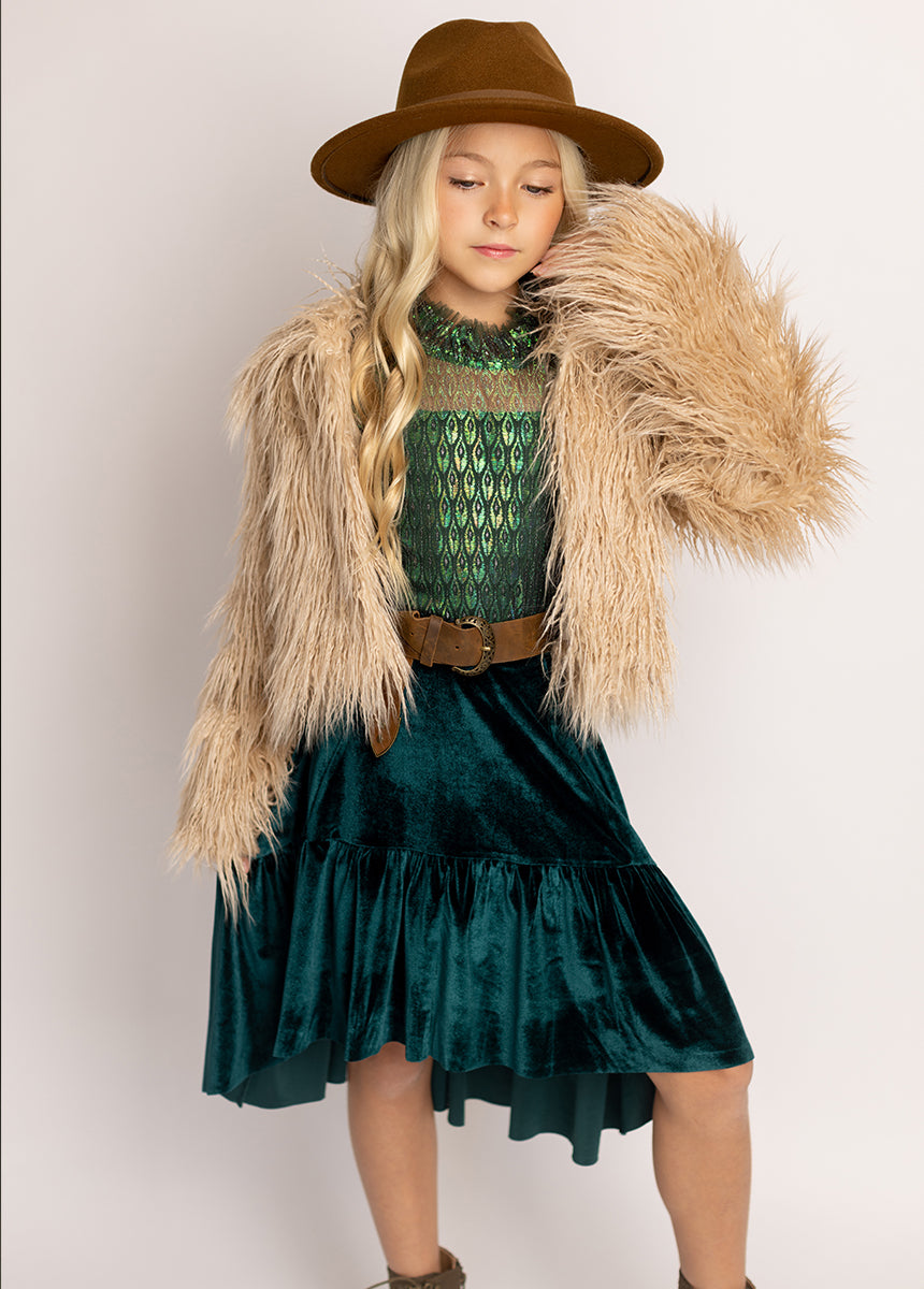 Anouk Top in Oil Slick Lace-My Prom Time