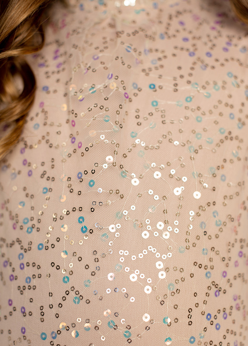 Ansel Dress in Blush Sequin-My Prom Time