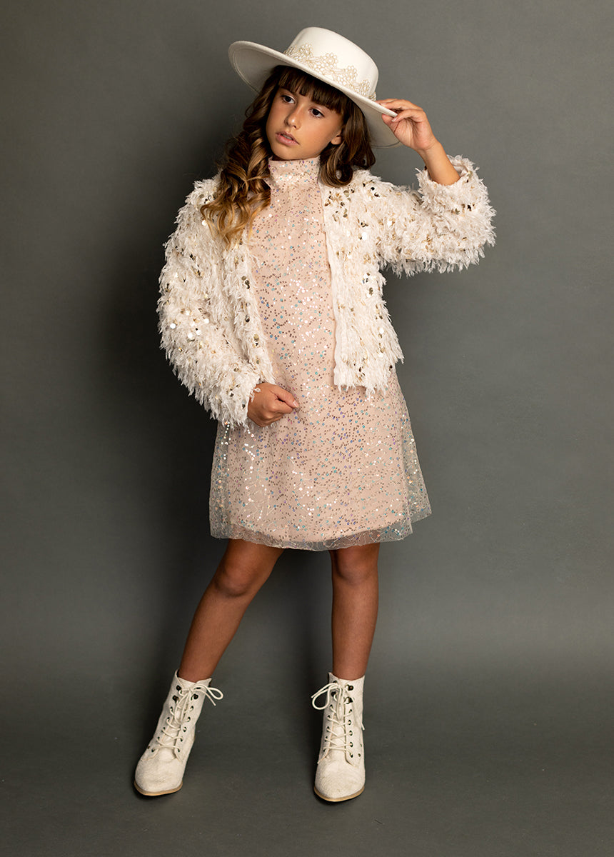 Ansel Dress in Blush Sequin-My Prom Time