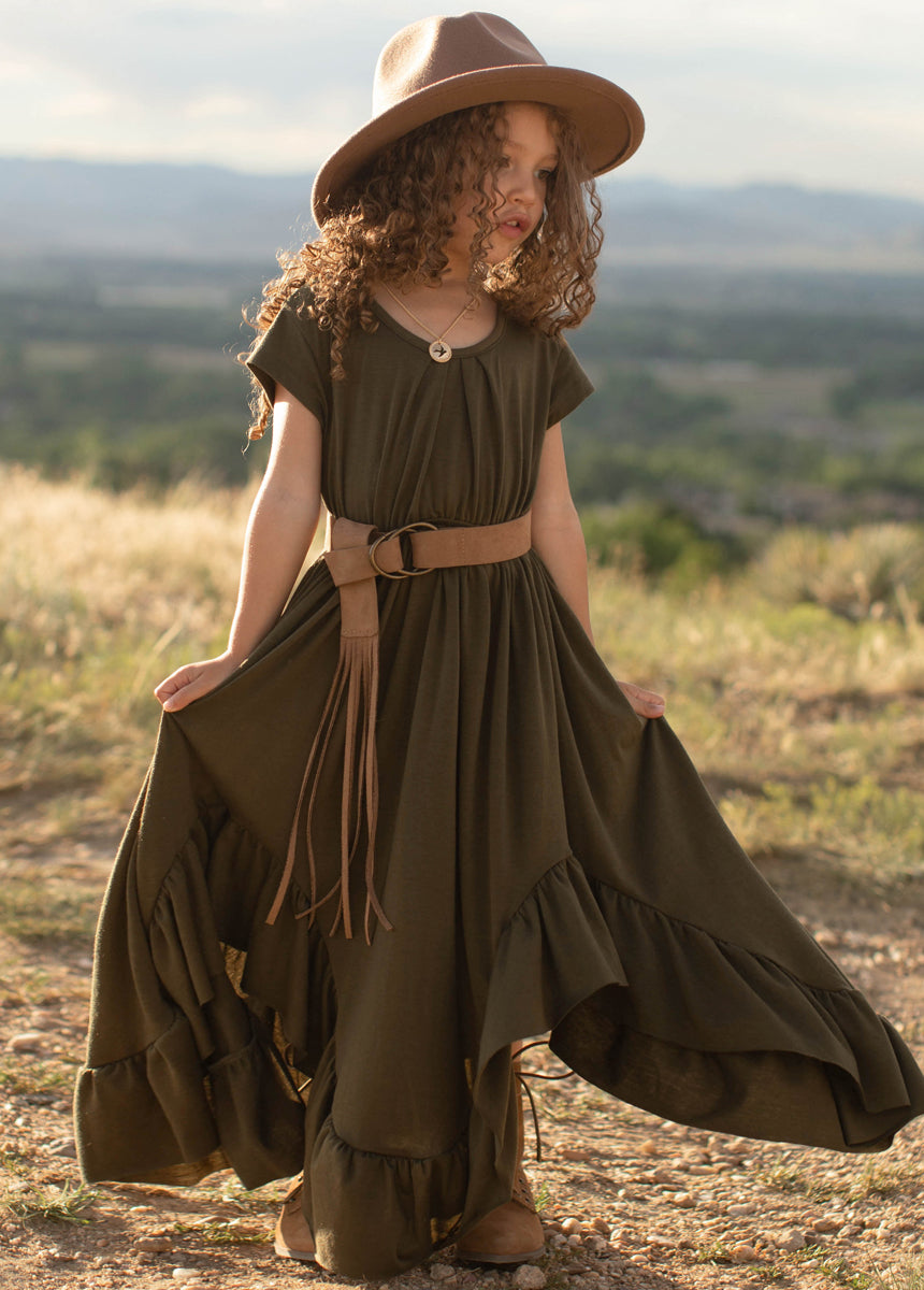 Braelyn Dress in Olive-My Prom Time