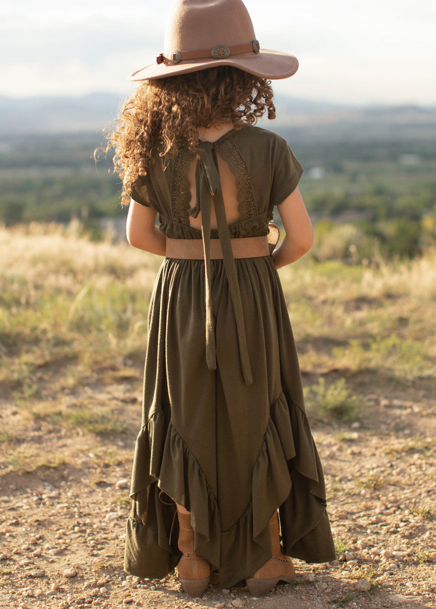 Braelyn Dress in Olive-My Prom Time