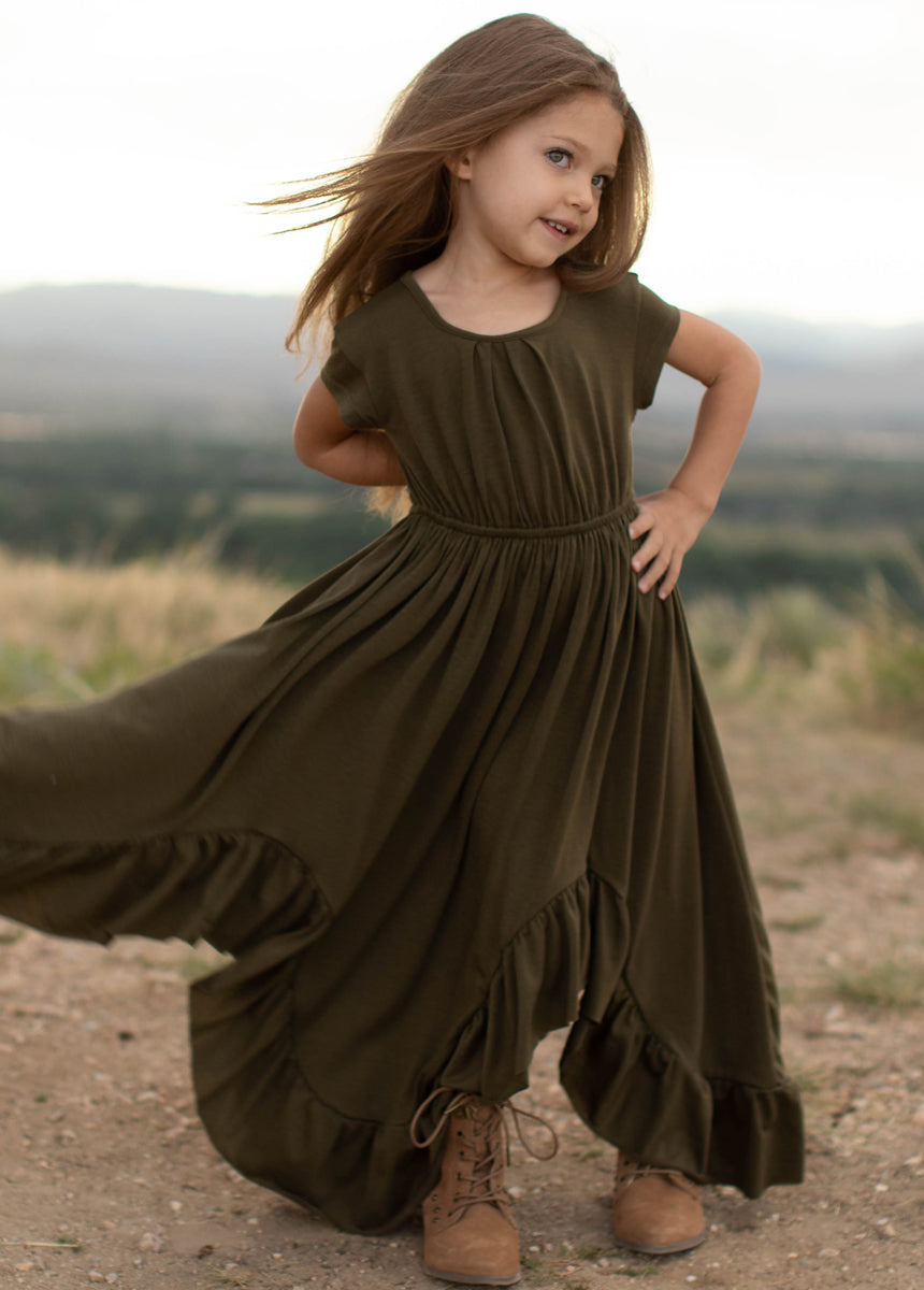 Braelyn Dress in Olive-My Prom Time
