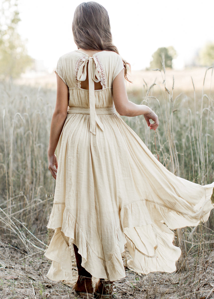 Briley Dress in Ecru-My Prom Time