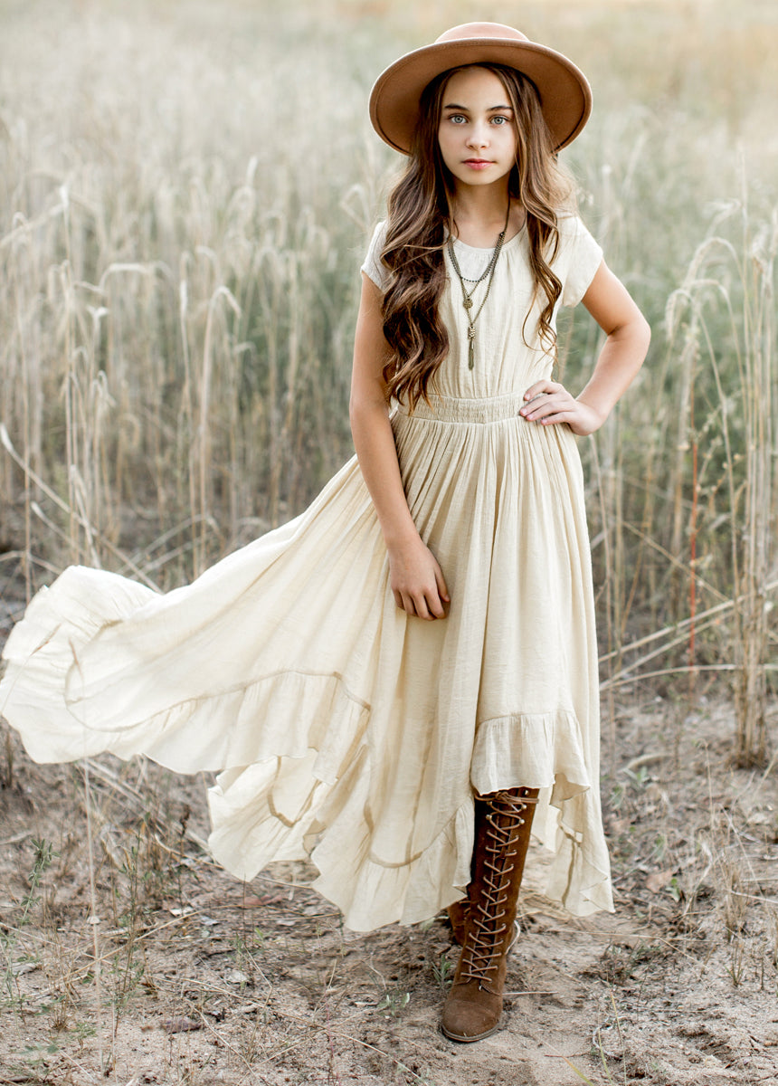 Briley Dress in Ecru-My Prom Time