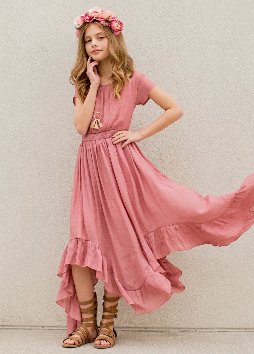 Briley Dress in Dusty Rose-My Prom Time