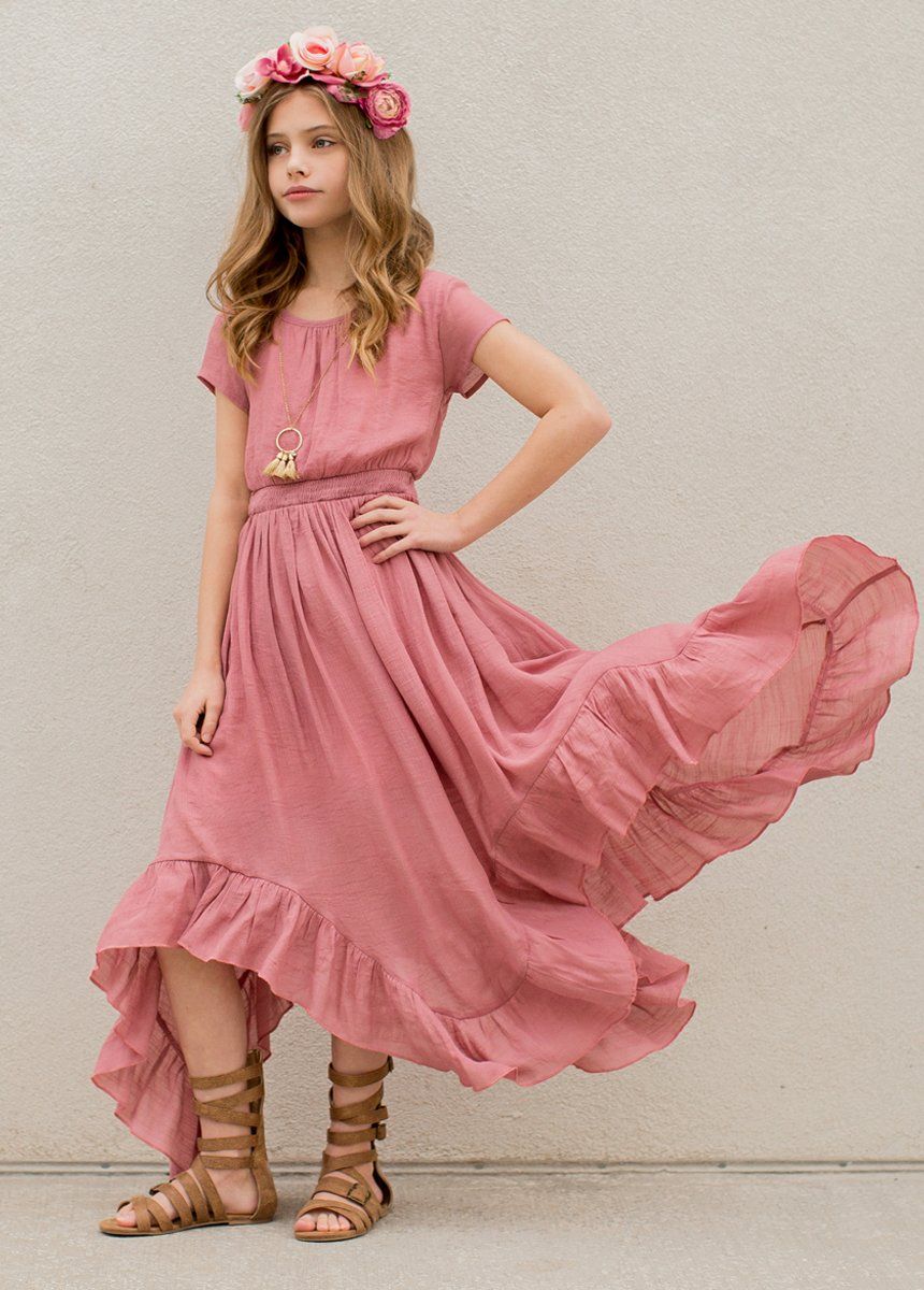 Briley Dress in Dusty Rose-My Prom Time