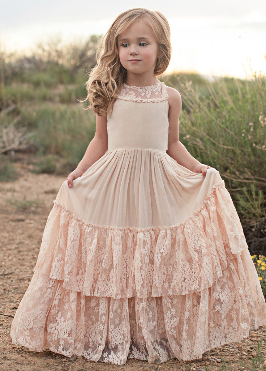 Catrin Dress in Shell-My Prom Time