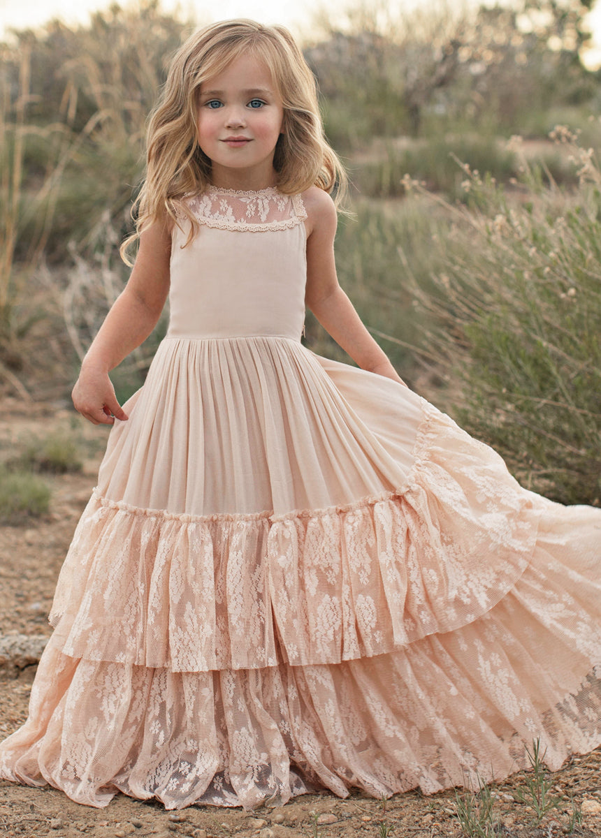 Catrin Dress in Shell-My Prom Time