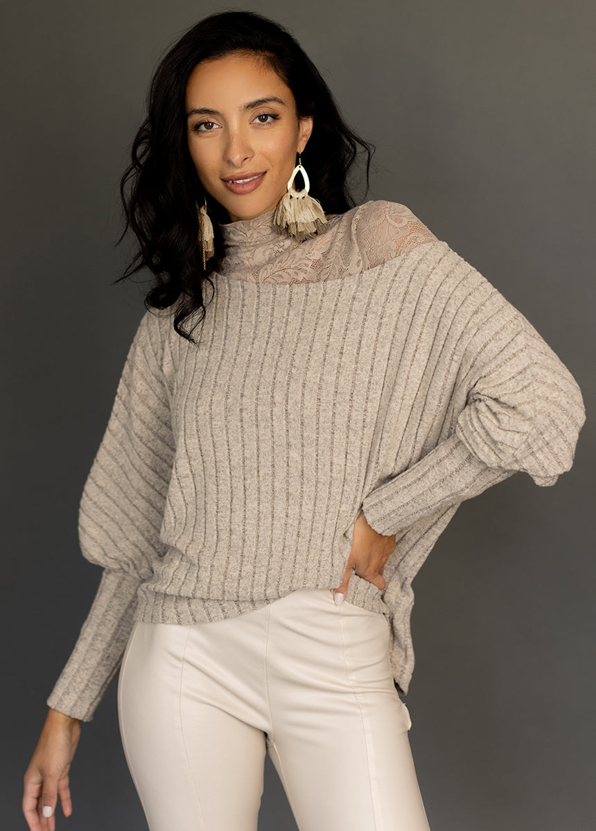 Ciara Top in Oat-My Prom Time