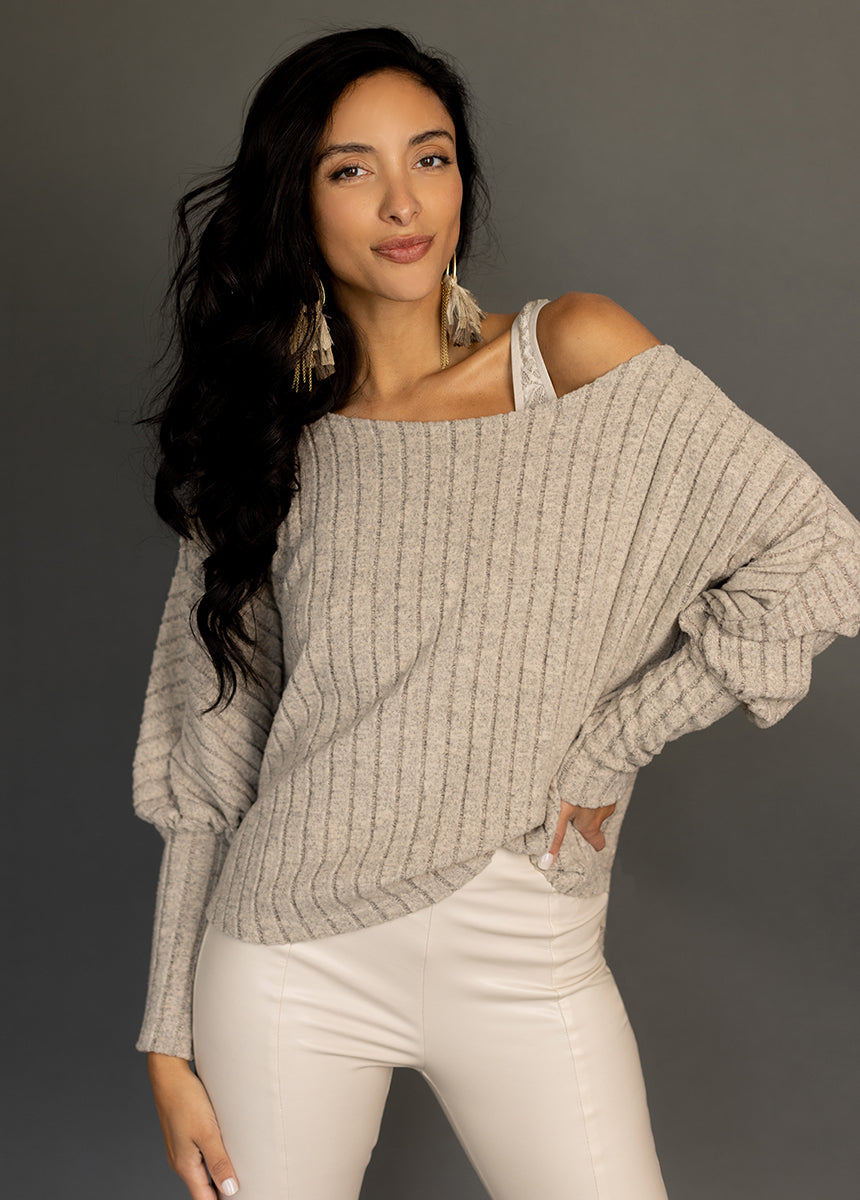 Ciara Top in Oat-My Prom Time