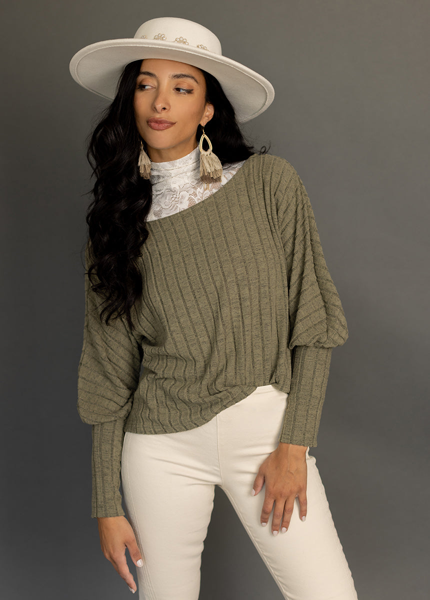 Ciara Top in Olive-My Prom Time