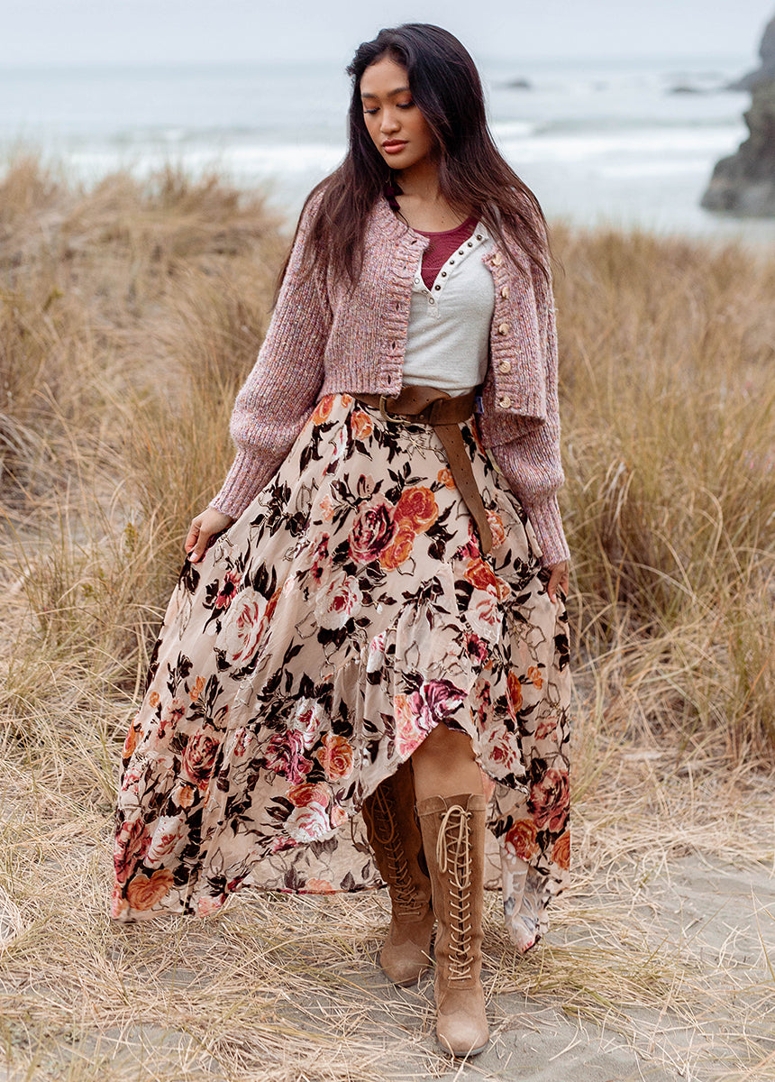 Devina Skirt in Cream-My Prom Time