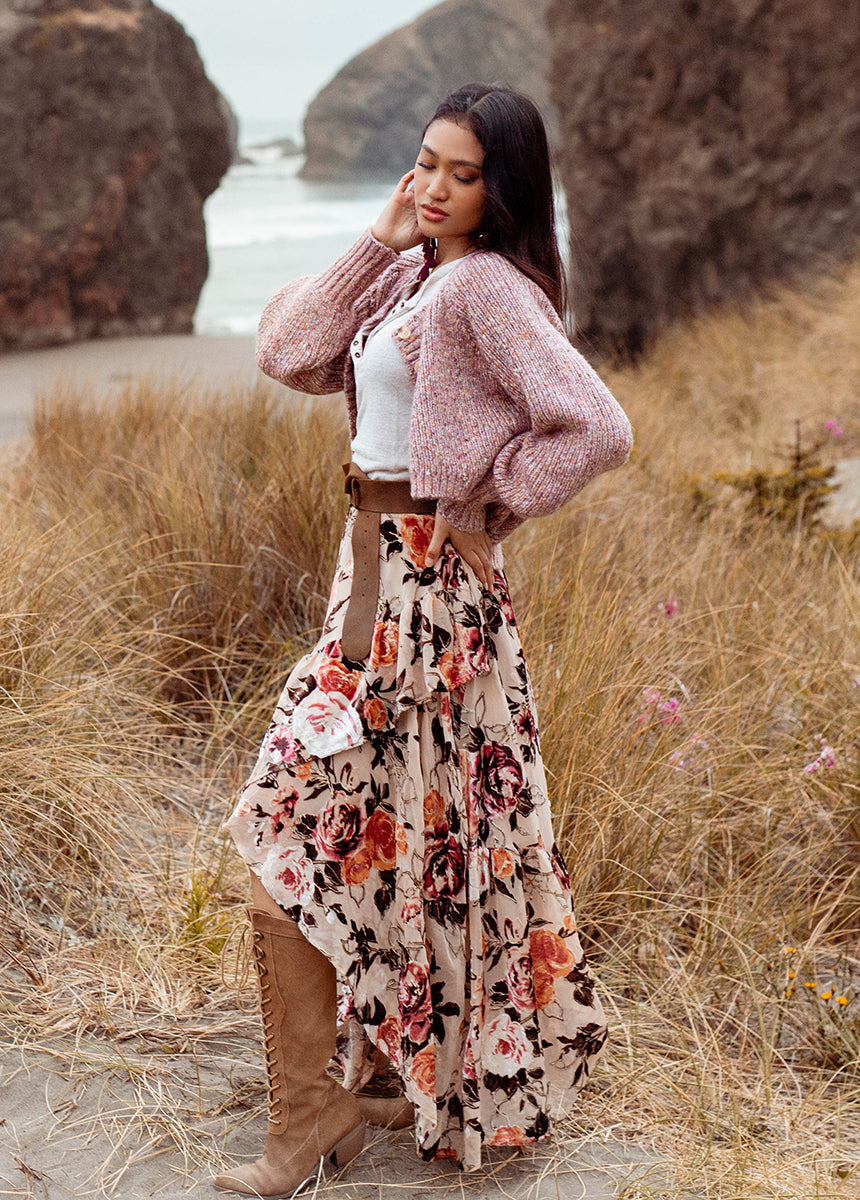 Devina Skirt in Cream-My Prom Time