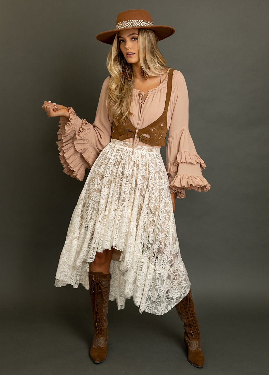 Devina Top in Dusty Rose-My Prom Time