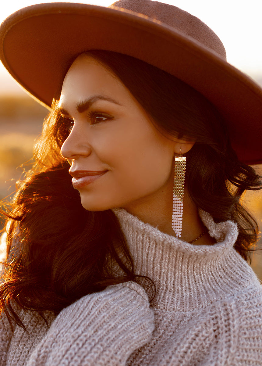 Emory Earrings in Pink-My Prom Time