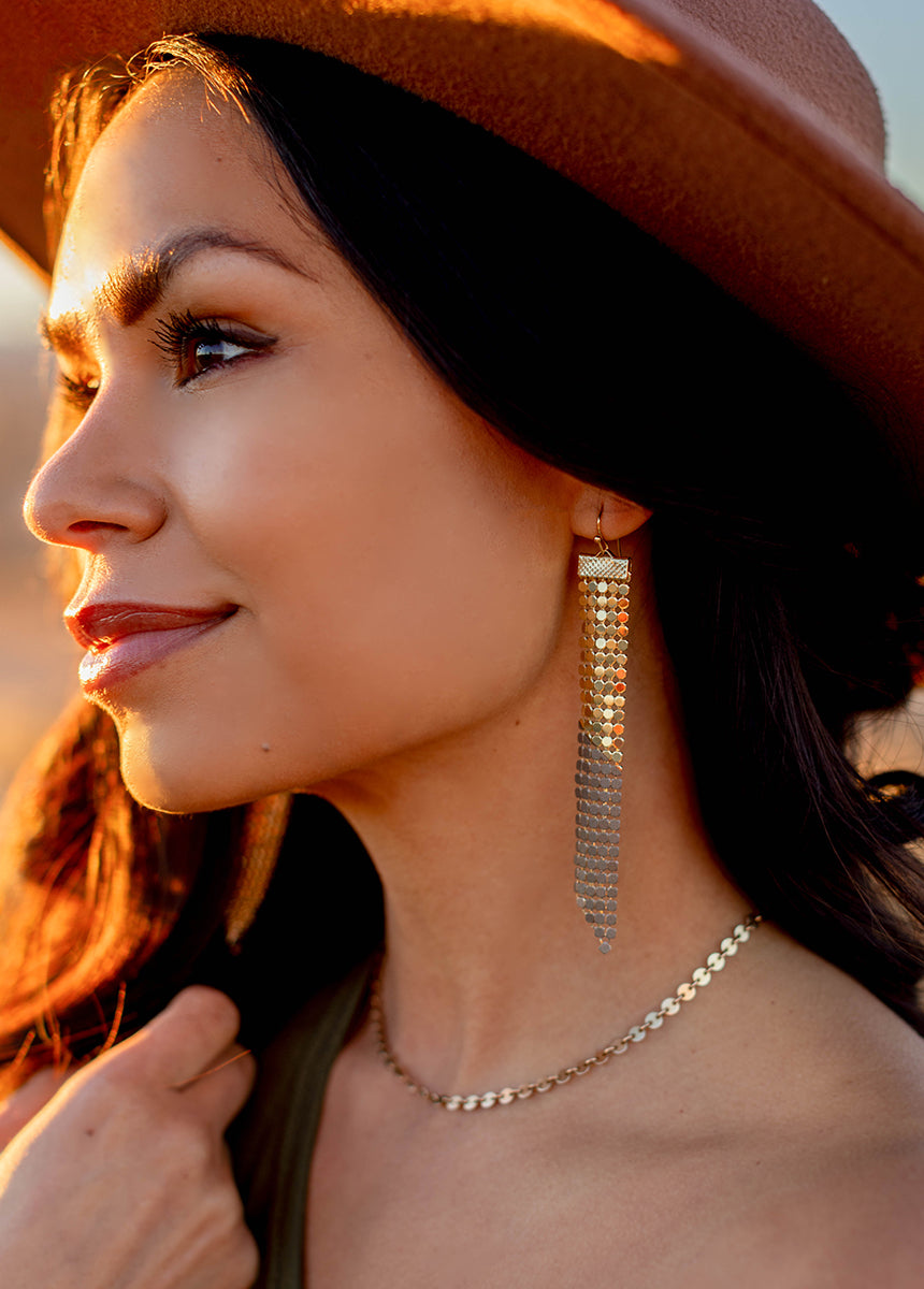 Emory Earrings in Olive-My Prom Time