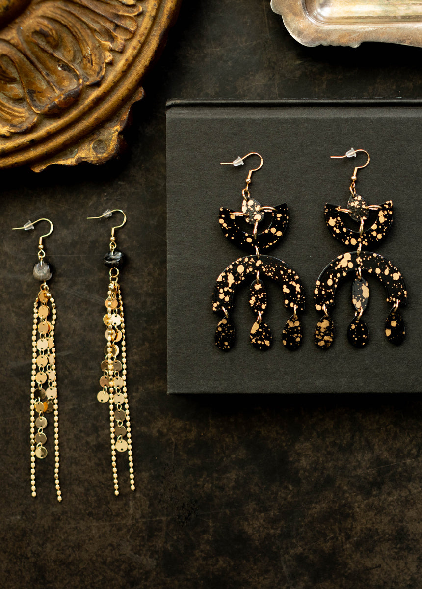 Sagitta Earrings in Stone-My Prom Time