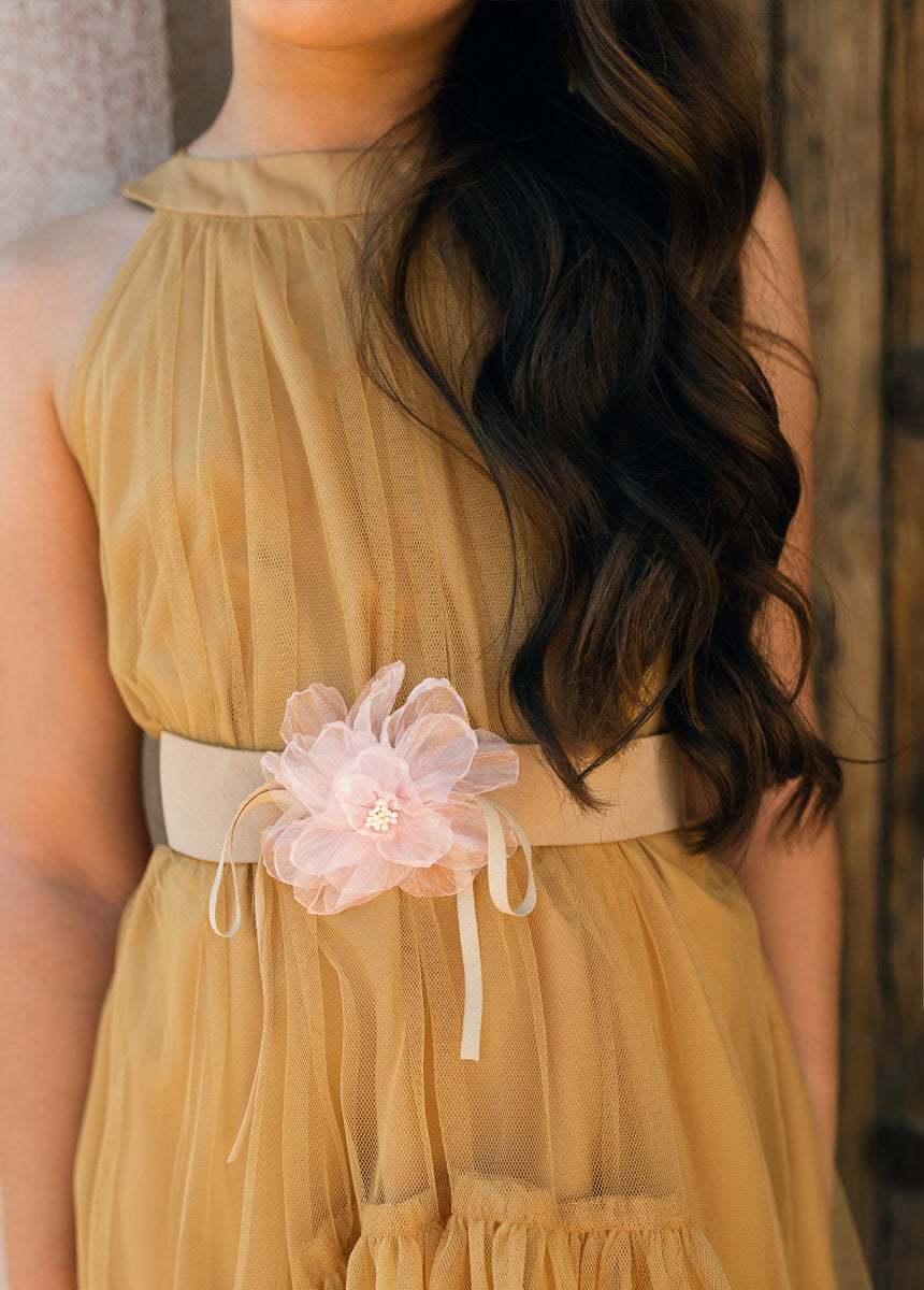 Calliana Belt in Shell/Tan-My Prom Time