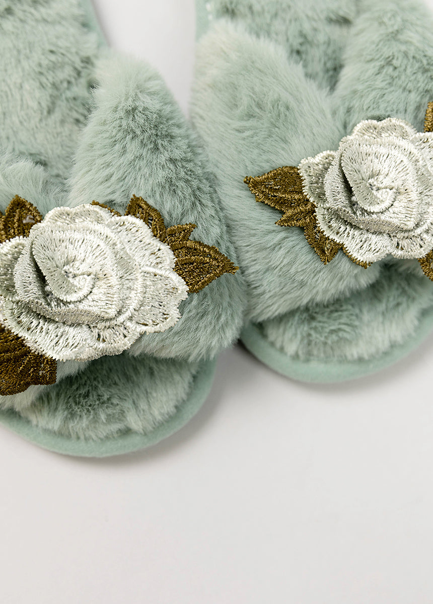 Fiona Slipper in Light Blue-My Prom Time