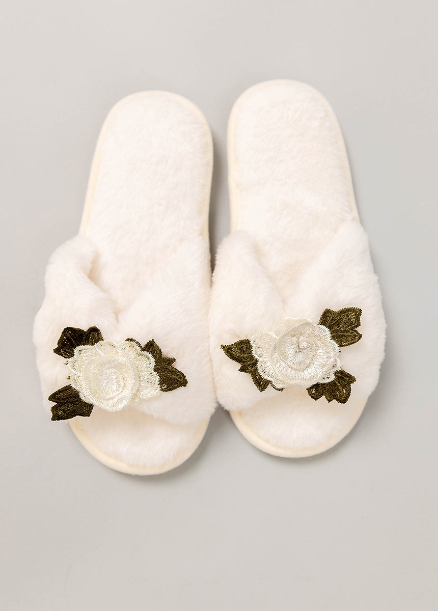 Women's Fiona Slipper in Cream-My Prom Time