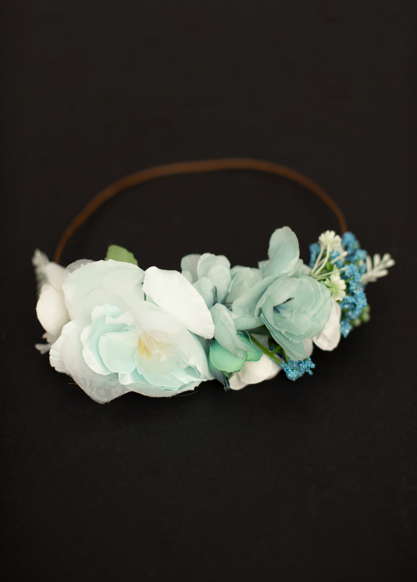 Flora Flower Crown in Blue-My Prom Time
