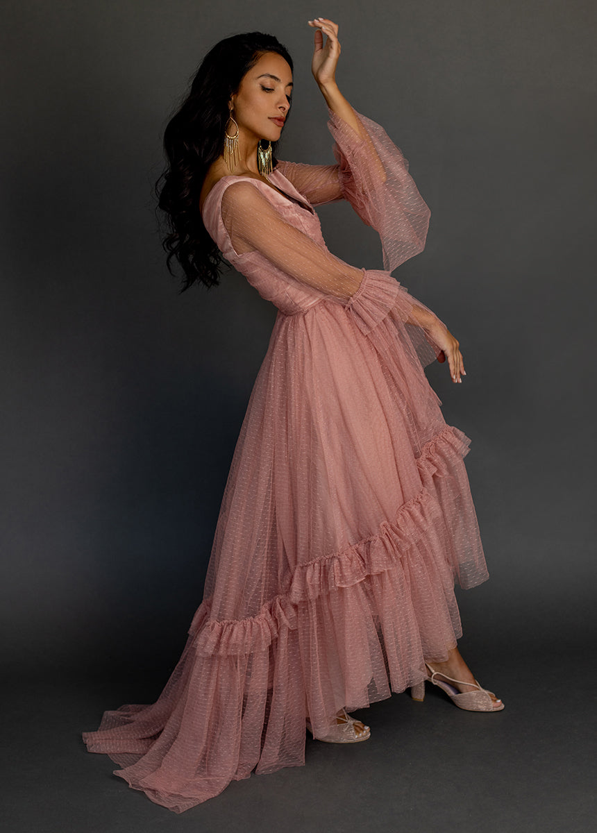 Haisley Impact Dress in Desert Shell-My Prom Time