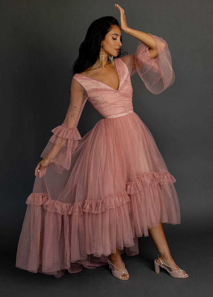 Haisley Impact Dress in Desert Shell-My Prom Time