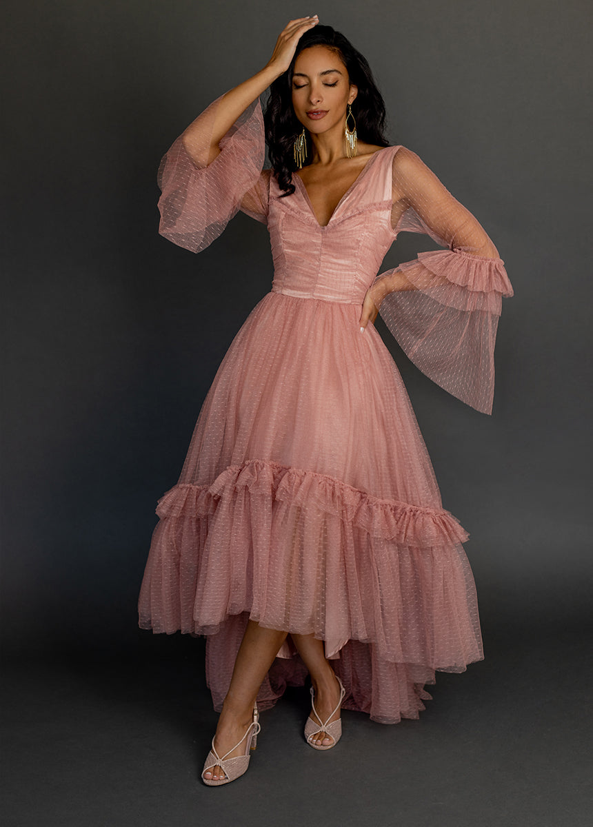 Haisley Impact Dress in Desert Shell-My Prom Time