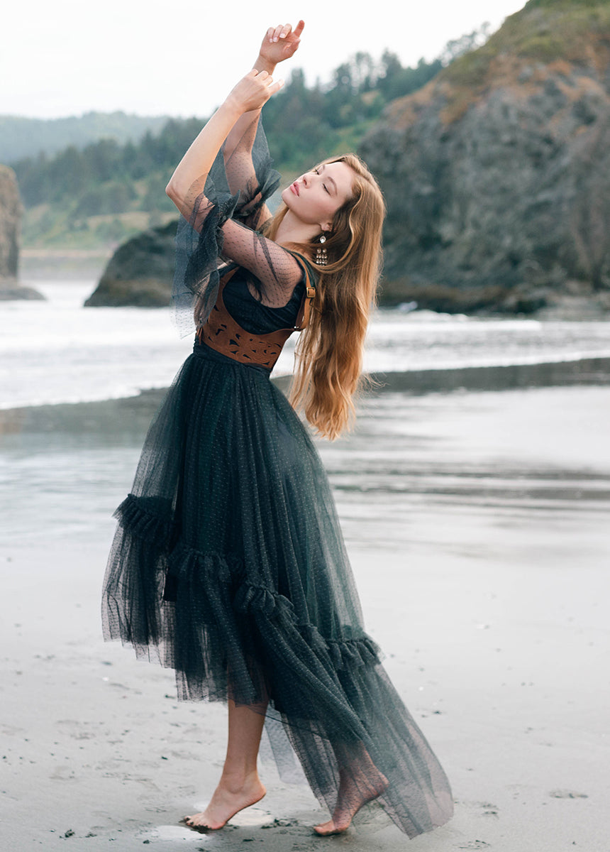 Haisley Impact Dress in Deep Spruce-My Prom Time