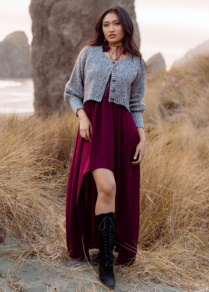 Minerva Cardigan in Cool-My Prom Time