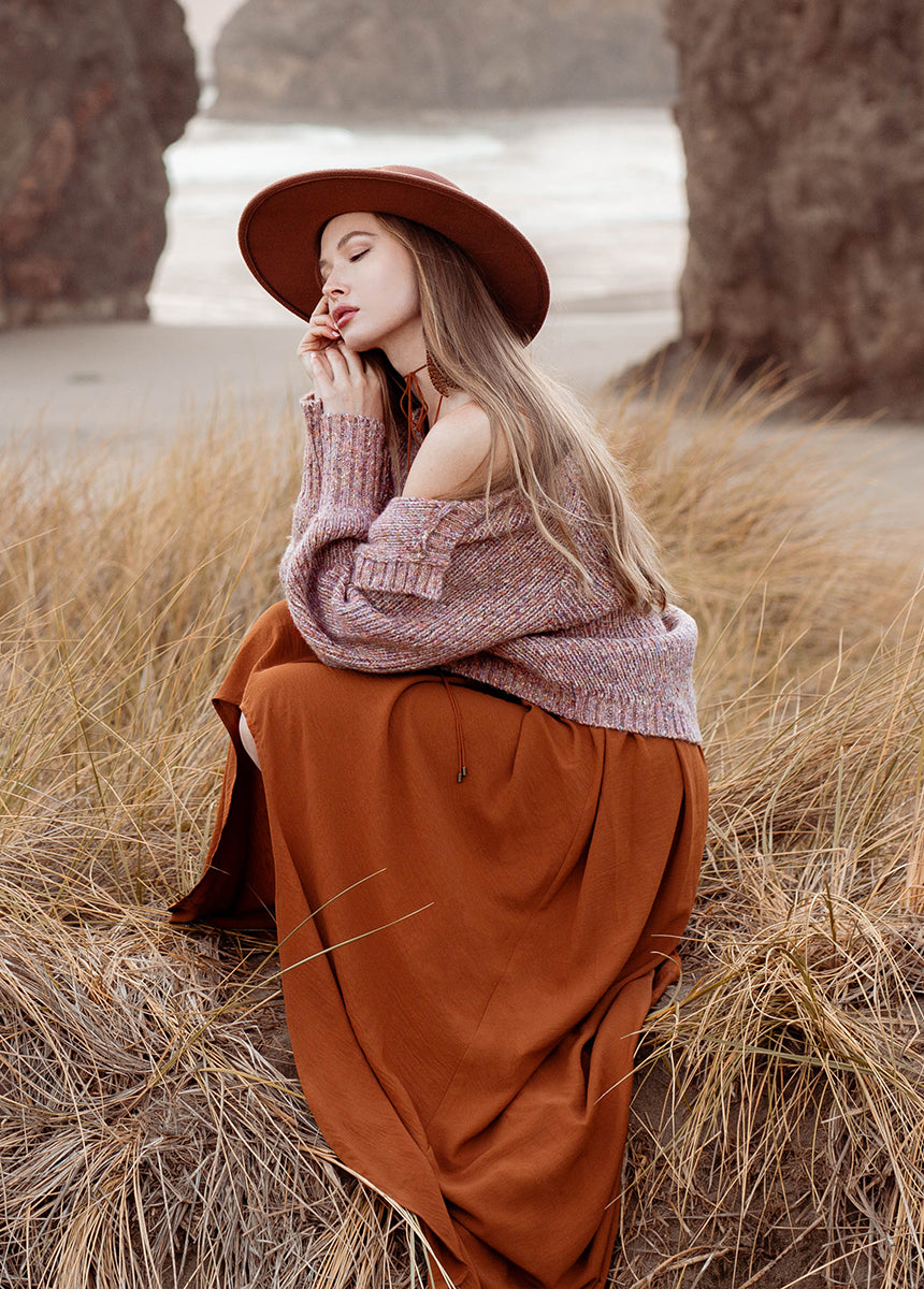 Minerva Cardigan in Warm-My Prom Time