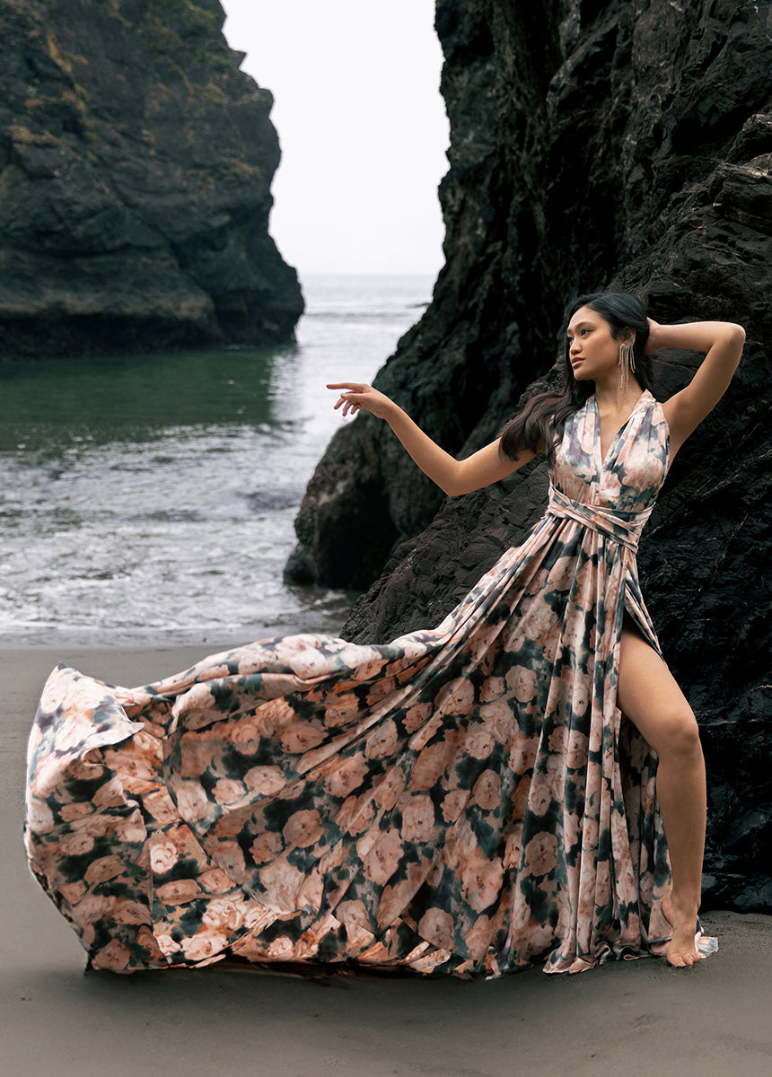 June Impact Dress in Cool Watercolor-My Prom Time