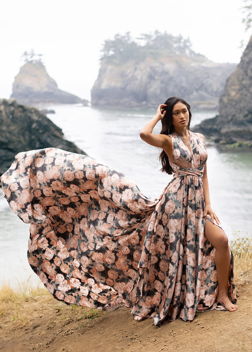 June Impact Dress in Cool Watercolor-My Prom Time