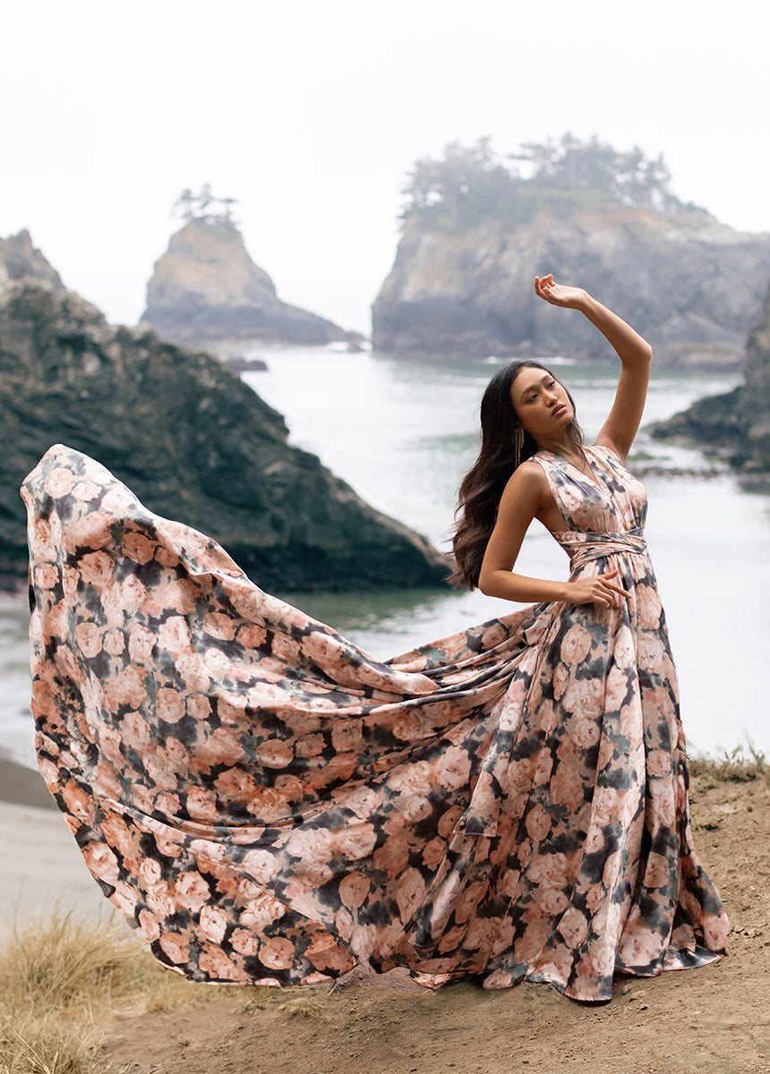 June Impact Dress in Cool Watercolor-My Prom Time